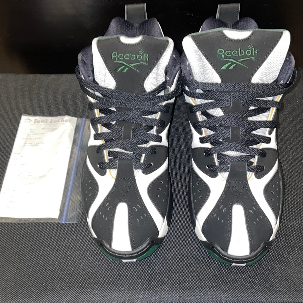 Reebok Kamikaze 1 Mid Seattle SuperSonics Shoes S60362 Men's Size 8 Shawn Kemp